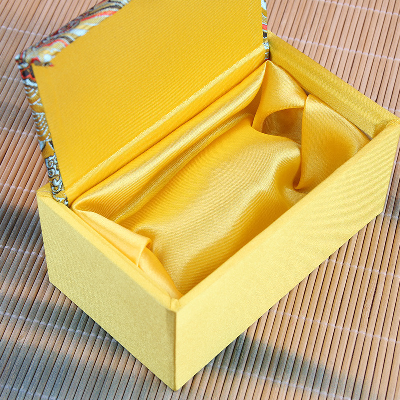 Kutija za nakit s Wenwan pakiranjem od oraha, kutija za budističke perle, retro brokat kutija i češalj (Materijal: Drugo; Stil: Tekstil; Tvrdoća: Tvrda)