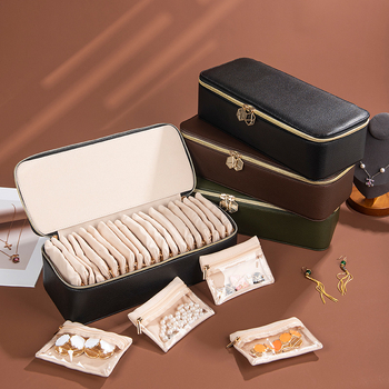 Cutie pentru bijuterii, material Cortical, stil relaxat, textură moale, design simplu