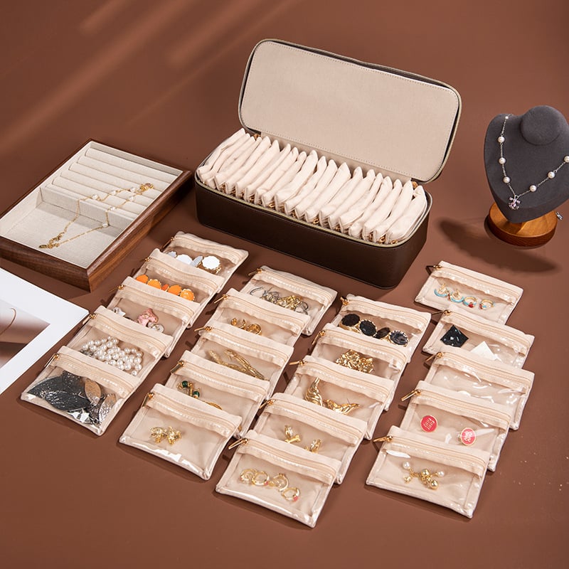 Cutie pentru bijuterii, material Cortical, stil relaxat, textură moale, design simplu