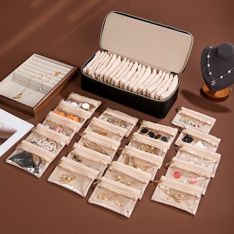 Cutie pentru bijuterii, material Cortical, stil relaxat, textură moale, design simplu