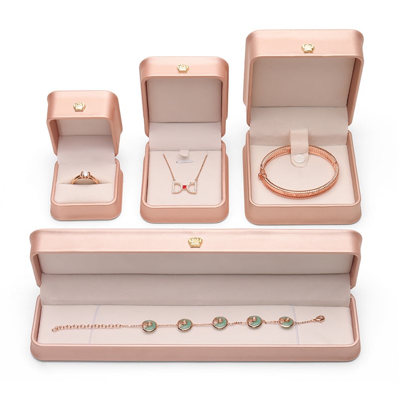 Kutija za nakit s kraljevskim zaobljenim strukom; kompozitni materijal, kutija za pakiranje nakita, za prstenje, naušnice, privjeske, ogrlice i narukvice