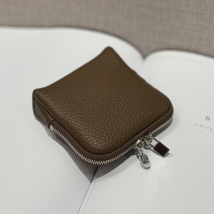 Torba za nakit od prave kože, klasične clutch torbice, mekana, lagana za nošenje lančića i narukvica