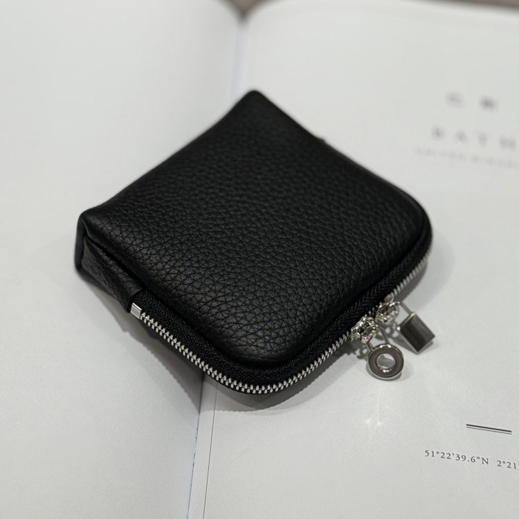 Torba za nakit od prave kože, klasične clutch torbice, mekana, lagana za nošenje lančića i narukvica