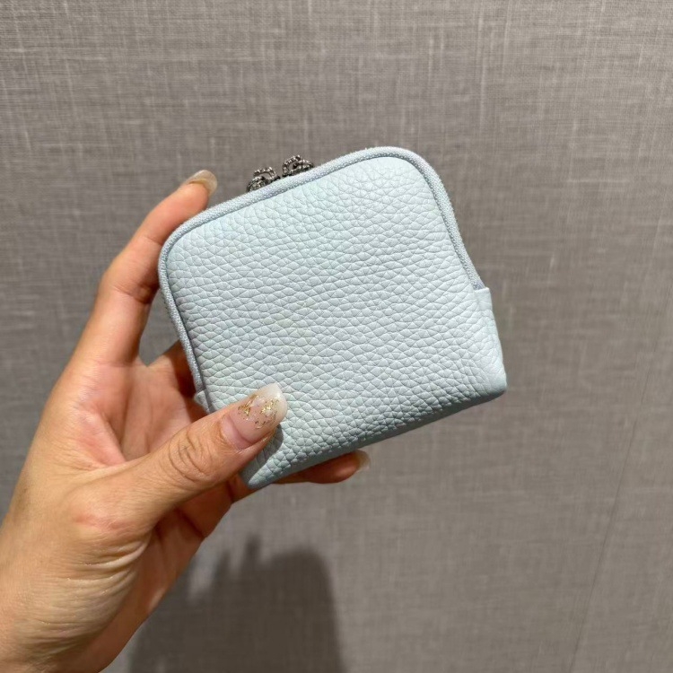 Torba za nakit od prave kože, klasične clutch torbice, mekana, lagana za nošenje lančića i narukvica