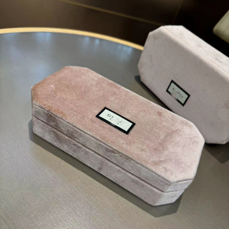 Cutie de bijuterii din catifea, design retro, pentru colier cu perle, 1 bucată, ambalaj bijuterii