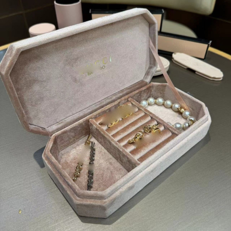 Cutie de bijuterii din catifea, design retro, pentru colier cu perle, 1 bucată, ambalaj bijuterii