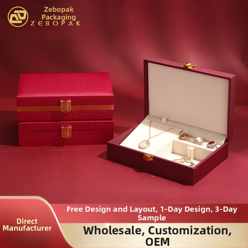 ZEBO PAK Θήκη Κοσμημάτων από φλάνελ με διπλό συρτάρι και καθρέφτη – για βραχιόλια, δαχτυλίδια και μενταγιόν