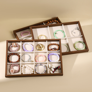 Drvena ploča za izlaganje nakita s prugastim uzorkom, ležerni stil, prilagodljivo