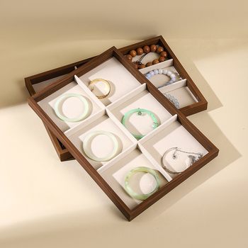 Drvena ploča za izlaganje nakita s prugastim uzorkom, ležerni stil, prilagodljivo