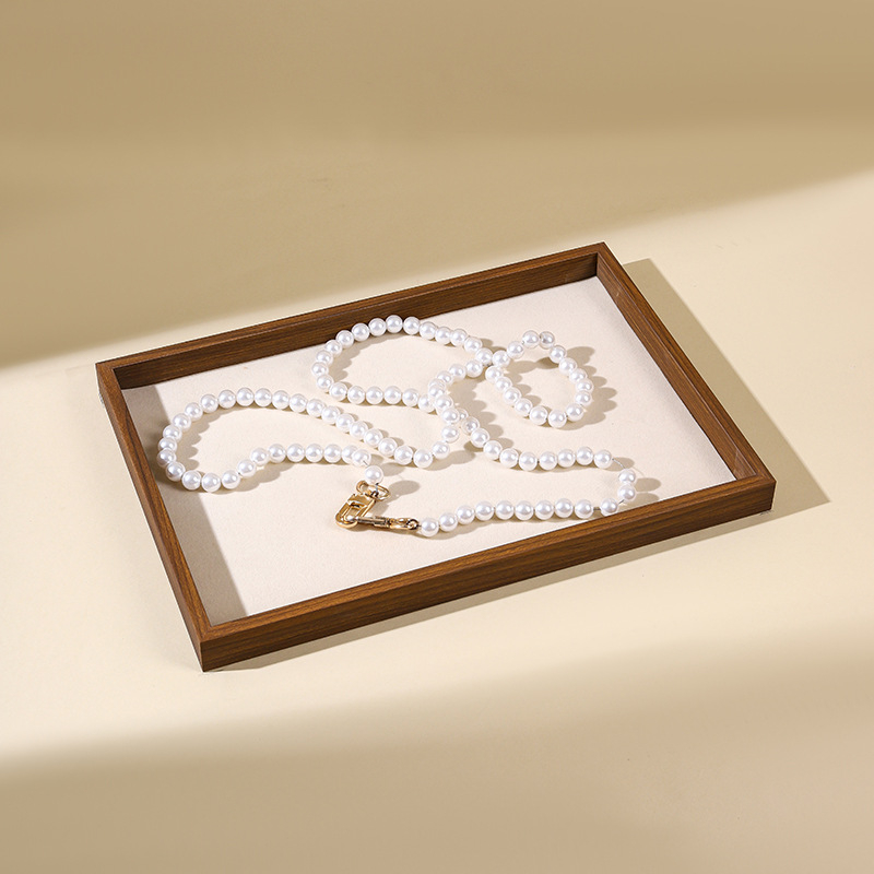 Drvena ploča za izlaganje nakita s prugastim uzorkom, ležerni stil, prilagodljivo