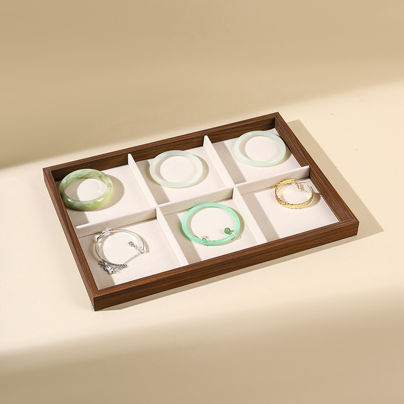 Drvena ploča za izlaganje nakita s prugastim uzorkom, ležerni stil, prilagodljivo