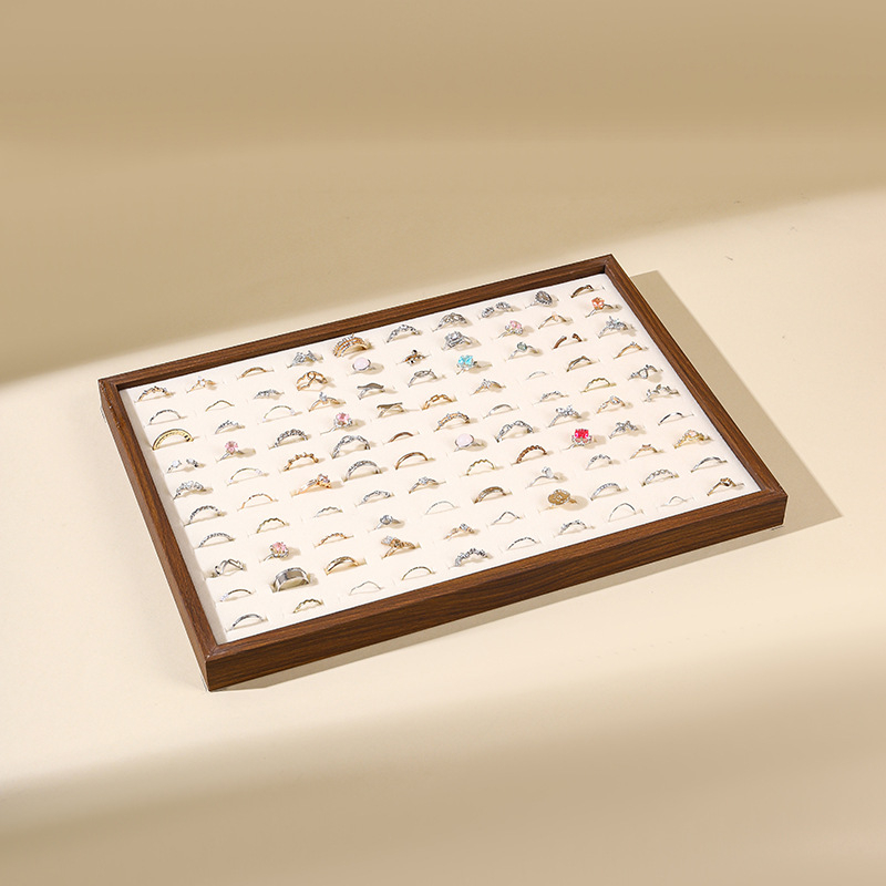 Drvena ploča za izlaganje nakita s prugastim uzorkom, ležerni stil, prilagodljivo