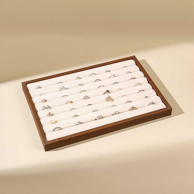 Drvena ploča za izlaganje nakita s prugastim uzorkom, ležerni stil, prilagodljivo