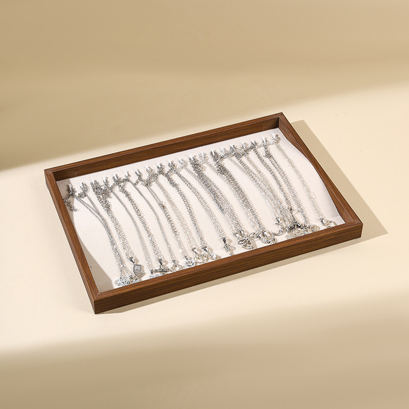 Drvena ploča za izlaganje nakita s prugastim uzorkom, ležerni stil, prilagodljivo