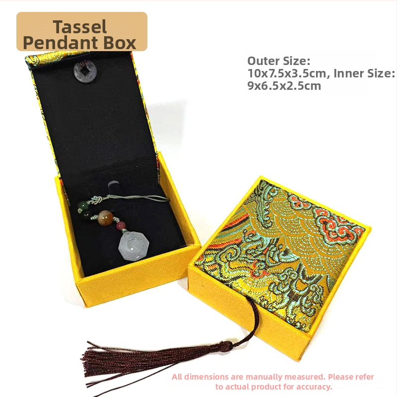 Pendentes kaste - auduma materiāls, juvelierizstrādājumu iepakojuma kastīte, piemērota kaklarotai/pendantam, zīmols Fuxing