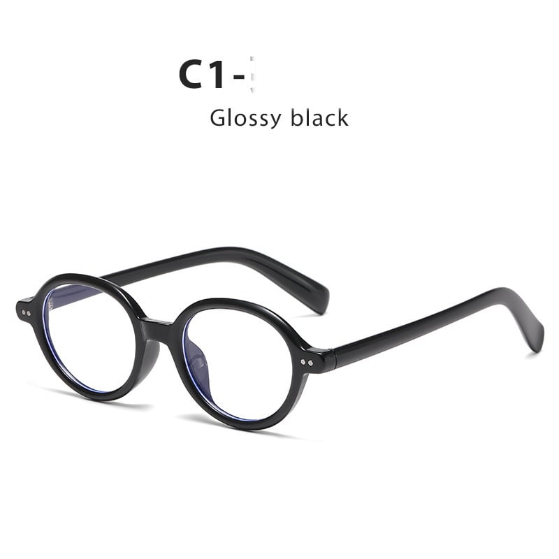 Ochelari de citit eleganți și minimalisti pentru femei și bărbați, cu rame rotunde tip carapace, compatibili cu ochelarii cu dioptrii, anti-lumină albastră