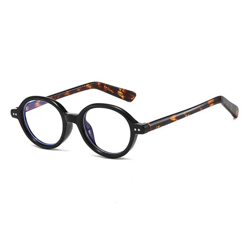 Ochelari de citit eleganți și minimalisti pentru femei și bărbați, cu rame rotunde tip carapace, compatibili cu ochelarii cu dioptrii, anti-lumină albastră