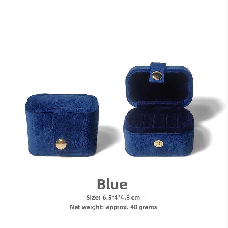 Maza rotaslietu uzglabāšanas kārba gredzeni un auskariem – kvadrātforma, rīsu velūrs, iepakojums pārdošanai, izcelsme Dongguan, Ķīna