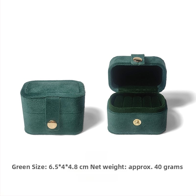 Maza rotaslietu uzglabāšanas kārba gredzeni un auskariem – kvadrātforma, rīsu velūrs, iepakojums pārdošanai, izcelsme Dongguan, Ķīna