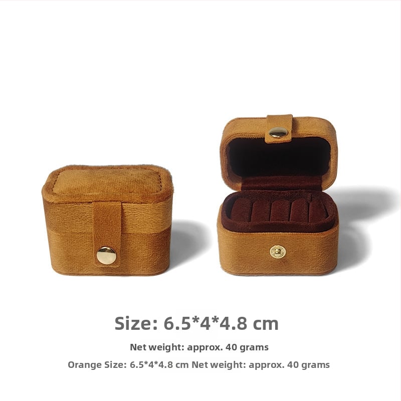 Maza rotaslietu uzglabāšanas kārba gredzeni un auskariem – kvadrātforma, rīsu velūrs, iepakojums pārdošanai, izcelsme Dongguan, Ķīna