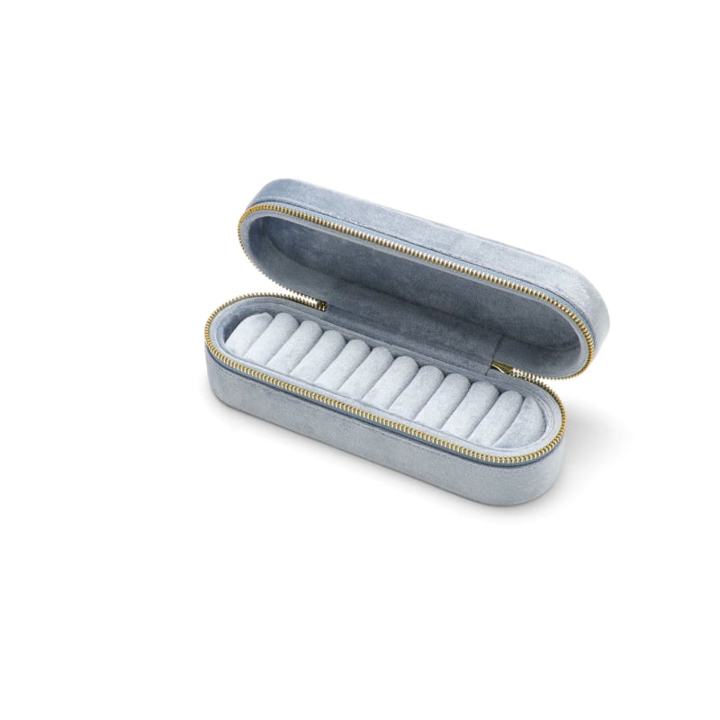 Swan velūra juvelieru uzglabāšanas kastīte – pārnēsājama ceļojumu kārba, velūrs, juvelieru organizētājs