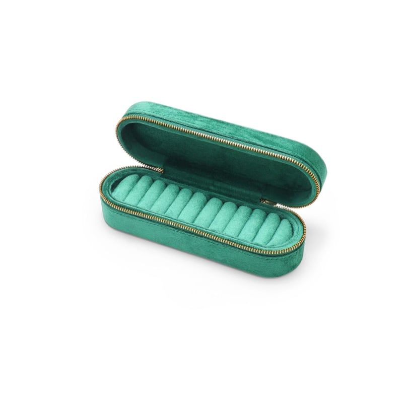 Swan velūra juvelieru uzglabāšanas kastīte – pārnēsājama ceļojumu kārba, velūrs, juvelieru organizētājs