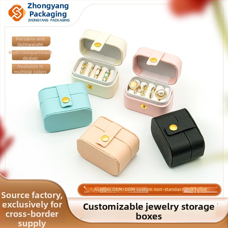 Mikro rotaslietu kastīte - ādas, rotaslietu uzglabāšana, ceļojumiem, Zhongyang Packaging