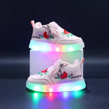 2025 tavasz/ősz Új gyermekcipők, LED világítású cipők, sport- és hétköznapi cipők lányoknak (1-6 éves korig)