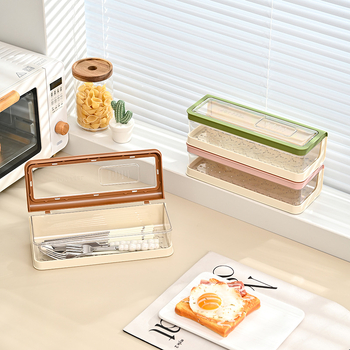Četiri veličine kutija za ručak i začine od 1400 ml, podijeljene u pretince, prenosive, nepropusne, pogodne za uredske radnike, štapići za jelo i kutije za začine