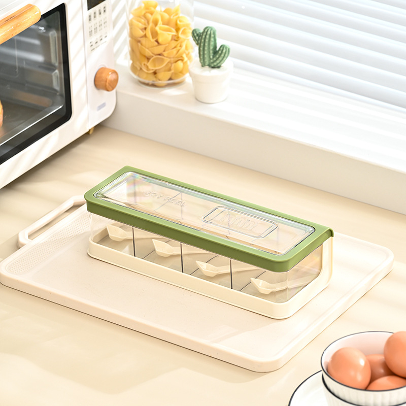 Četiri veličine kutija za ručak i začine od 1400 ml, podijeljene u pretince, prenosive, nepropusne, pogodne za uredske radnike, štapići za jelo i kutije za začine