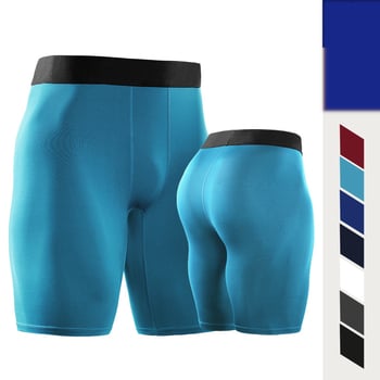 Vyriški kompresiniai bėgimo šortai maratonui, žiemos sportui, studentams, labai elastingi, aptempti sportiniai jogos pagrindiniai penkių taškų kelnės