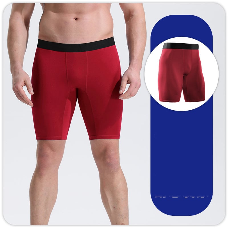 Vyriški kompresiniai bėgimo šortai maratonui, žiemos sportui, studentams, labai elastingi, aptempti sportiniai jogos pagrindiniai penkių taškų kelnės