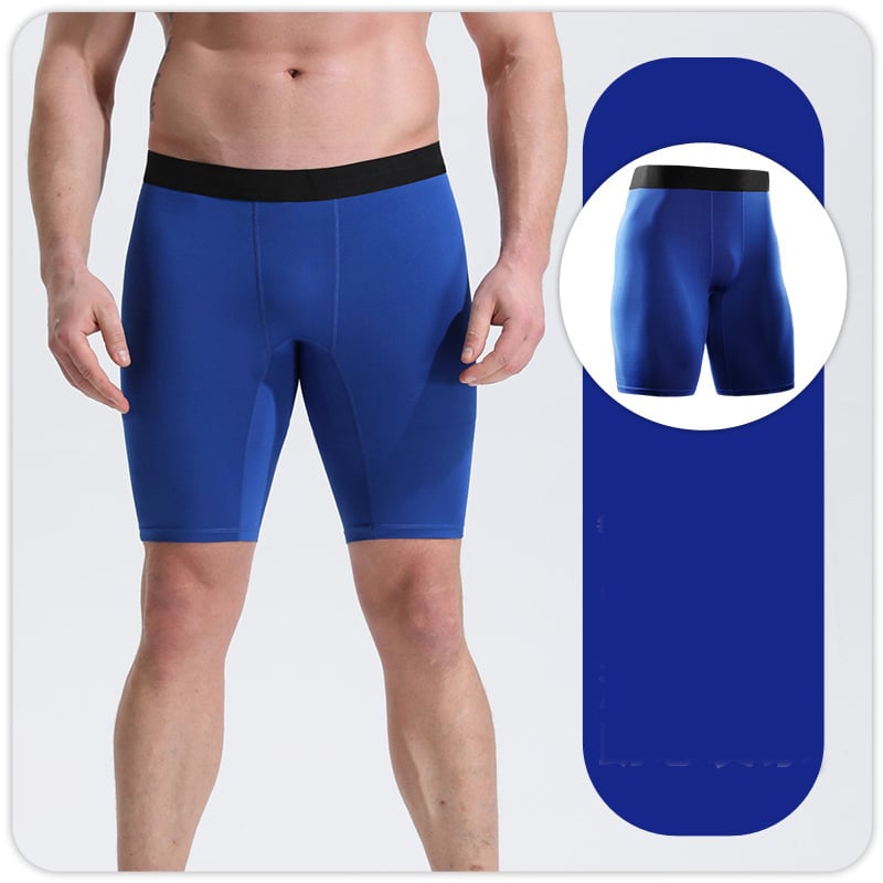 Vyriški kompresiniai bėgimo šortai maratonui, žiemos sportui, studentams, labai elastingi, aptempti sportiniai jogos pagrindiniai penkių taškų kelnės