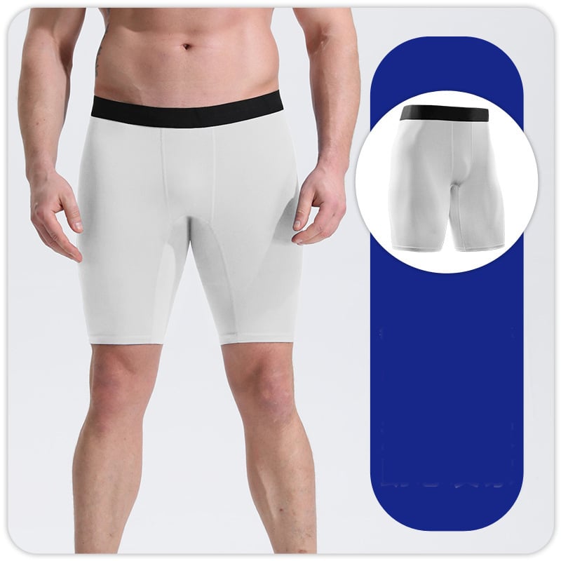 Vyriški kompresiniai bėgimo šortai maratonui, žiemos sportui, studentams, labai elastingi, aptempti sportiniai jogos pagrindiniai penkių taškų kelnės