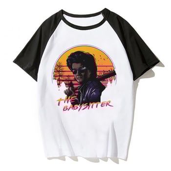 Euroopa ja Ameerika kuumimad 2019. aasta telesaated, mis põhinevad sarjal „Stranger Things“: naiste harajuku mustriga raglaanvarrukatega pluus „Stranger Things“ mustriga