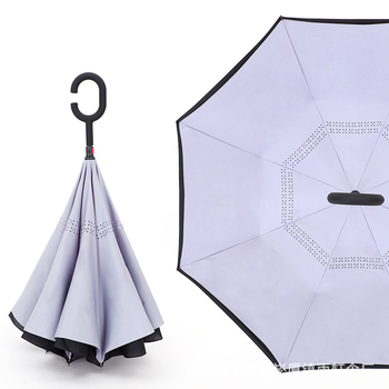 Umbrelă inversată, umbrelă auto, umbrelă dreaptă, umbrelă tip C cu strat dublu, fără mânere, cu mâner lung
