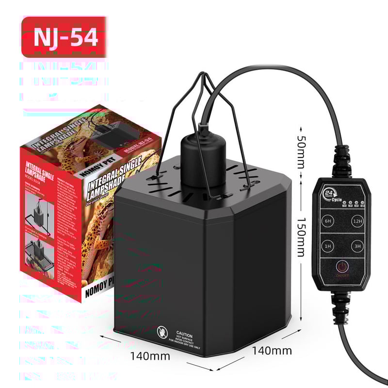 Integruotas „Nomo“ vieno šviestuvo gaubtas ropliams, atogrąžų miškų akvariumui, UVB lempa, dienos ir nakties šviestuvo gaubtas, didelio atspindžio šildomas šviestuvo gaubtas