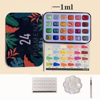 Pigmenți de acuarelă perlați, culori noi concentrate Dunhuang, pictură tradițională chineză, artă pentru unghii, sculptură, artă florală, pictură cu sclipici, densă