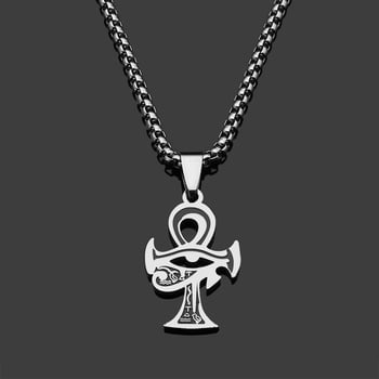 Comerț electronic transfrontalier european și american: colier din oțel inoxidabil cu pandantiv „Ochiul faraonului egiptean Horus”, nișă pentru bărbați