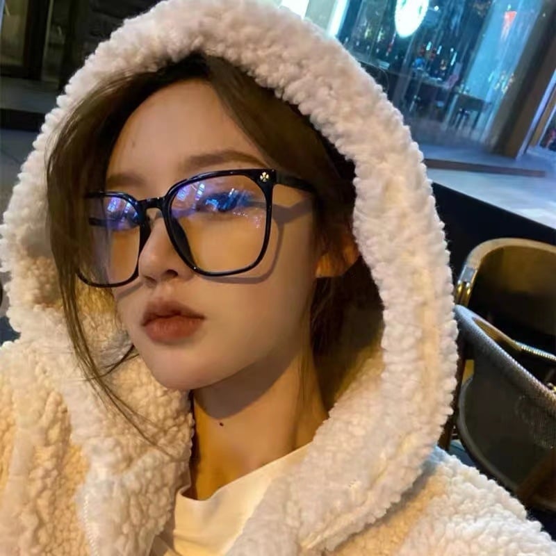 Naiste sinise valguse vastased prillid, must raam, salendav, suur raam, kiirguskindel, retseptiprillid, sobivad lühinägelikkusega naistele, silmade kaitse