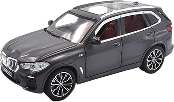Кола BMW X5, Метална, 1:24 мащаб, Звук и светлина, Черен, Без кутия