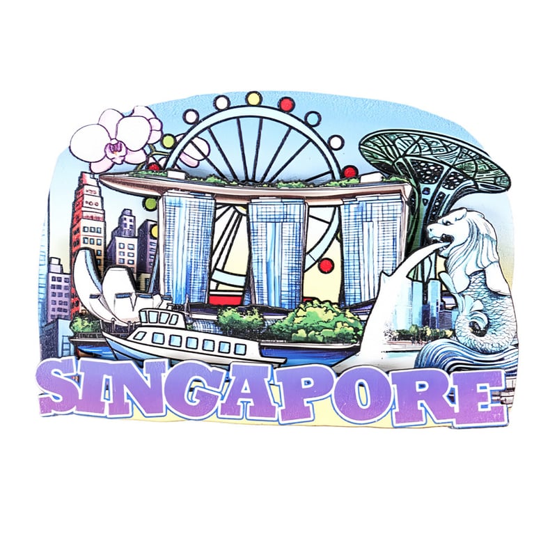 MZCT201-207 Tarpvalstybinis 3D medinis magnetinis šaldytuvo magnetas su miesto orientyru, turistinis suvenyrinis magnetinis lipdukas