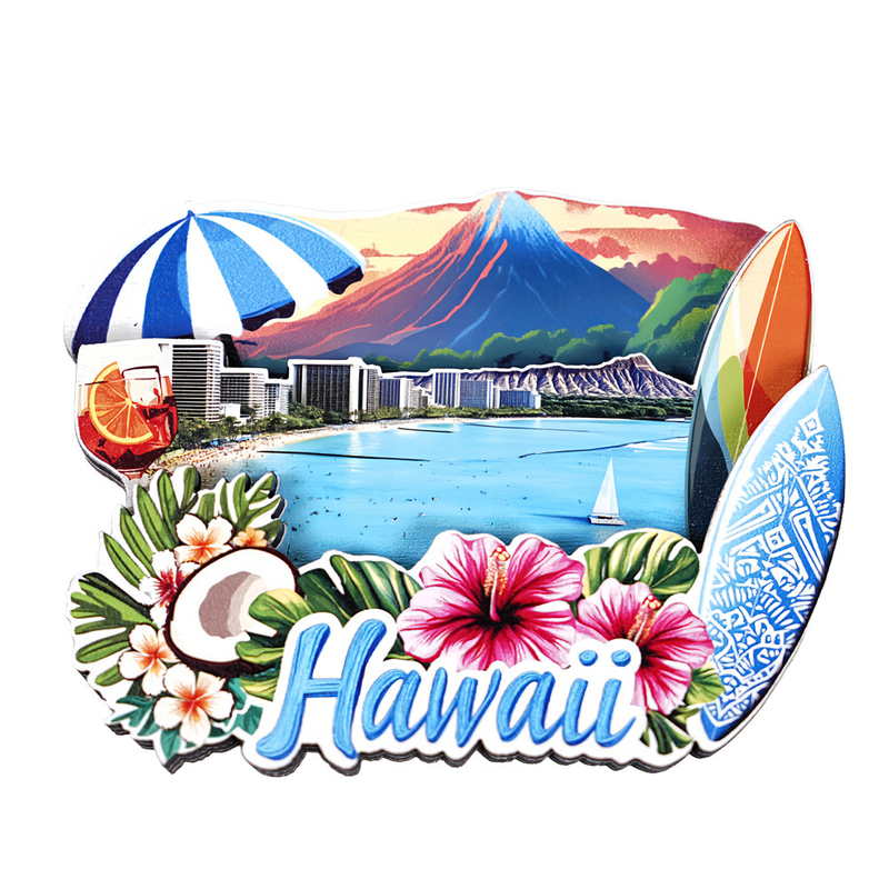 MZCT201-207 Tarpvalstybinis 3D medinis magnetinis šaldytuvo magnetas su miesto orientyru, turistinis suvenyrinis magnetinis lipdukas