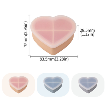 Silikona rotaslietu kastīte — rotaļīgs karikatūras stils, cieta konstrukcija