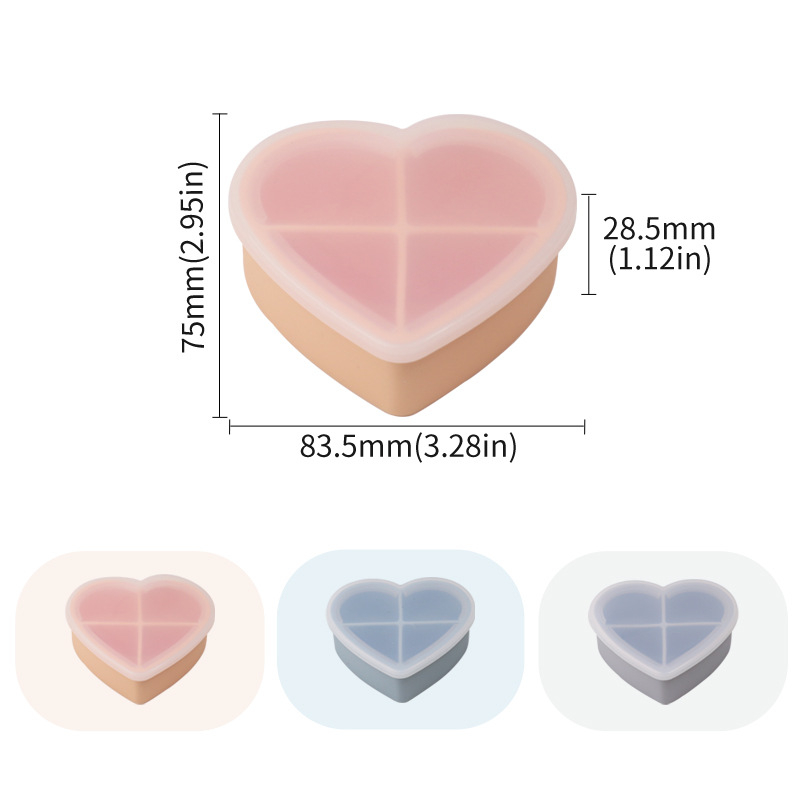 Silikona rotaslietu kastīte — rotaļīgs karikatūras stils, cieta konstrukcija