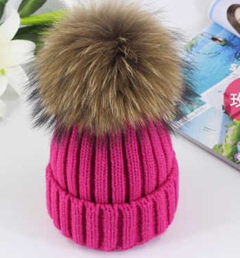 Πλεκτό καπέλο σε στυλ εξωτερικού εμπορίου, νέο χειμερινό κορεατικό στυλ με πομπόμ, ζεστό μάλλινο καπέλο