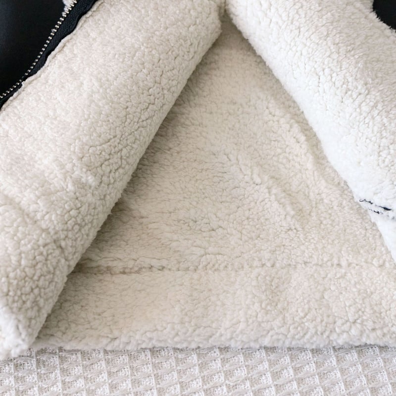 Téli báránygyapjú kabát átlós cipzárral és átlós béléssel 2025-re, új stílusban