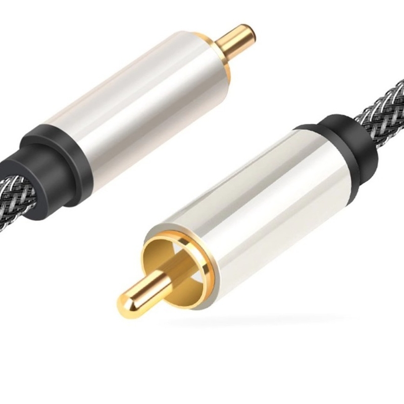 Cablu audio digital RCA mascul-mascul, coaxial, digital, de înaltă calitate, SPDIF, pentru conexiune amplificator TV