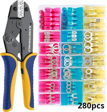 280/260/200 db zsugorcsöves csatlakozó dobozban, vízálló köztes csatlakozók, zsugorcsöves csatlakozók