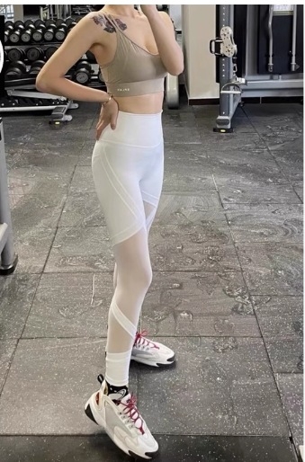 Női jóganadrág, 75% nylon anyag, 75% nylon bélés, egyszínű, edzéshez és kardióhoz (futás, kerékpár, tánc)